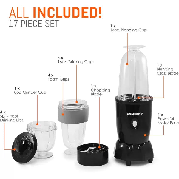 17-Piece Personal Blender 16 Oz G826424