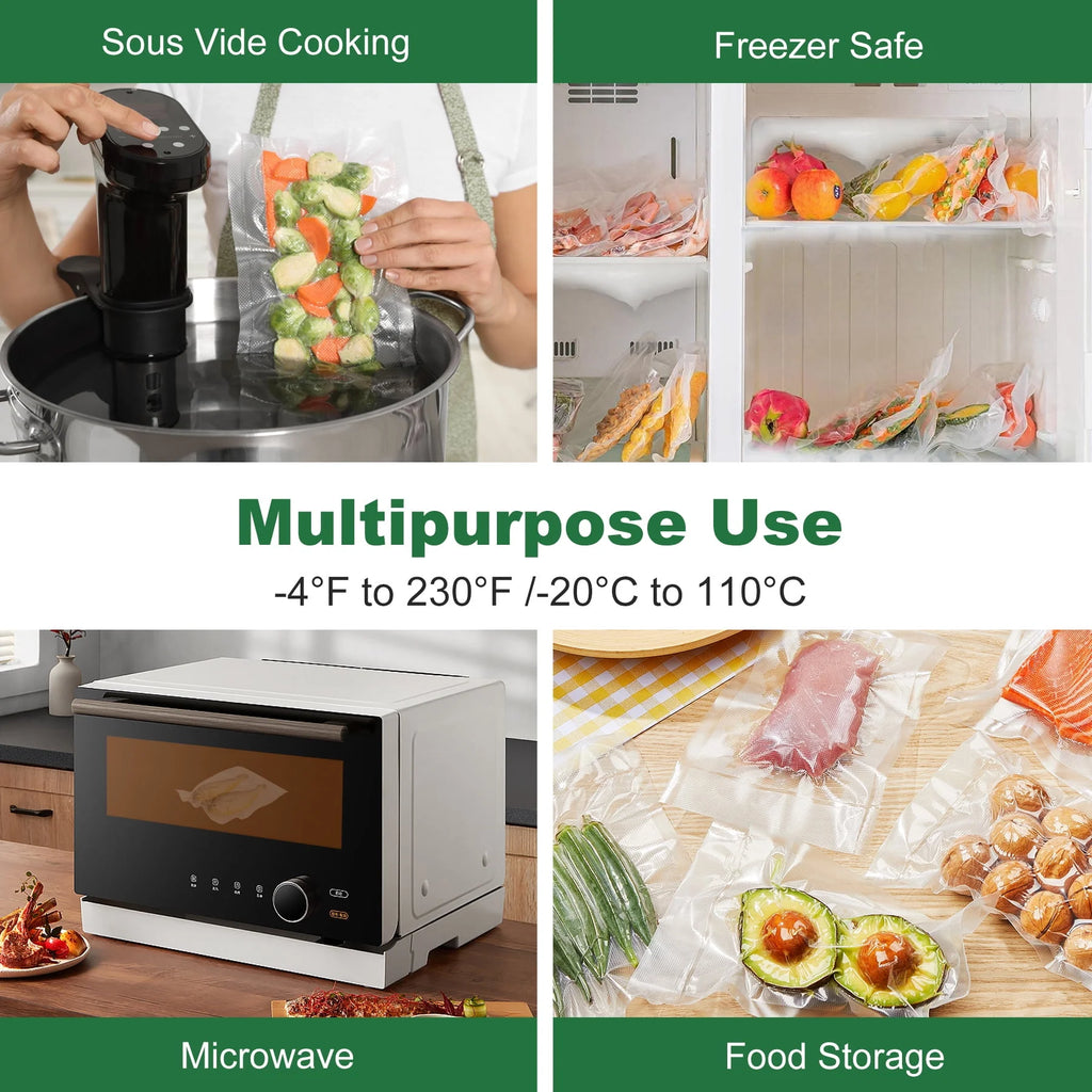 Stainless Steel 8-in-1 Vacuum Sealer with Built-in Cutter and Bag Storage E5215