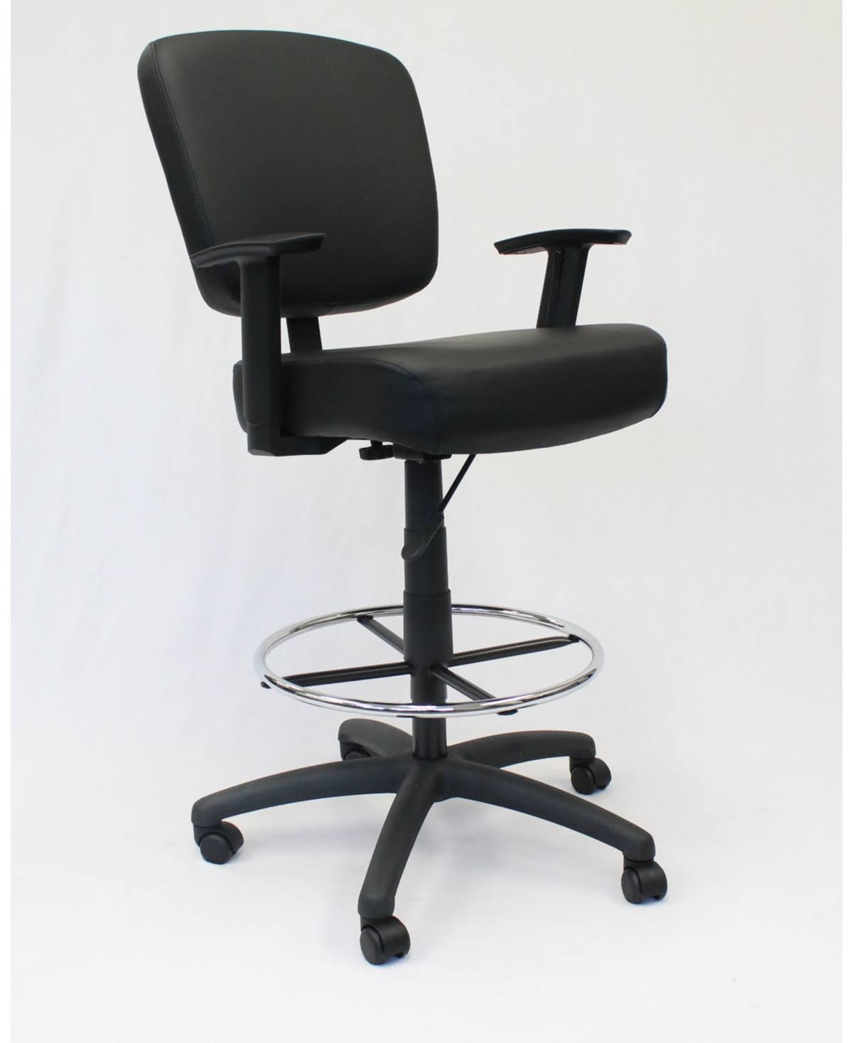 Black Oversized Drafting Stool I727