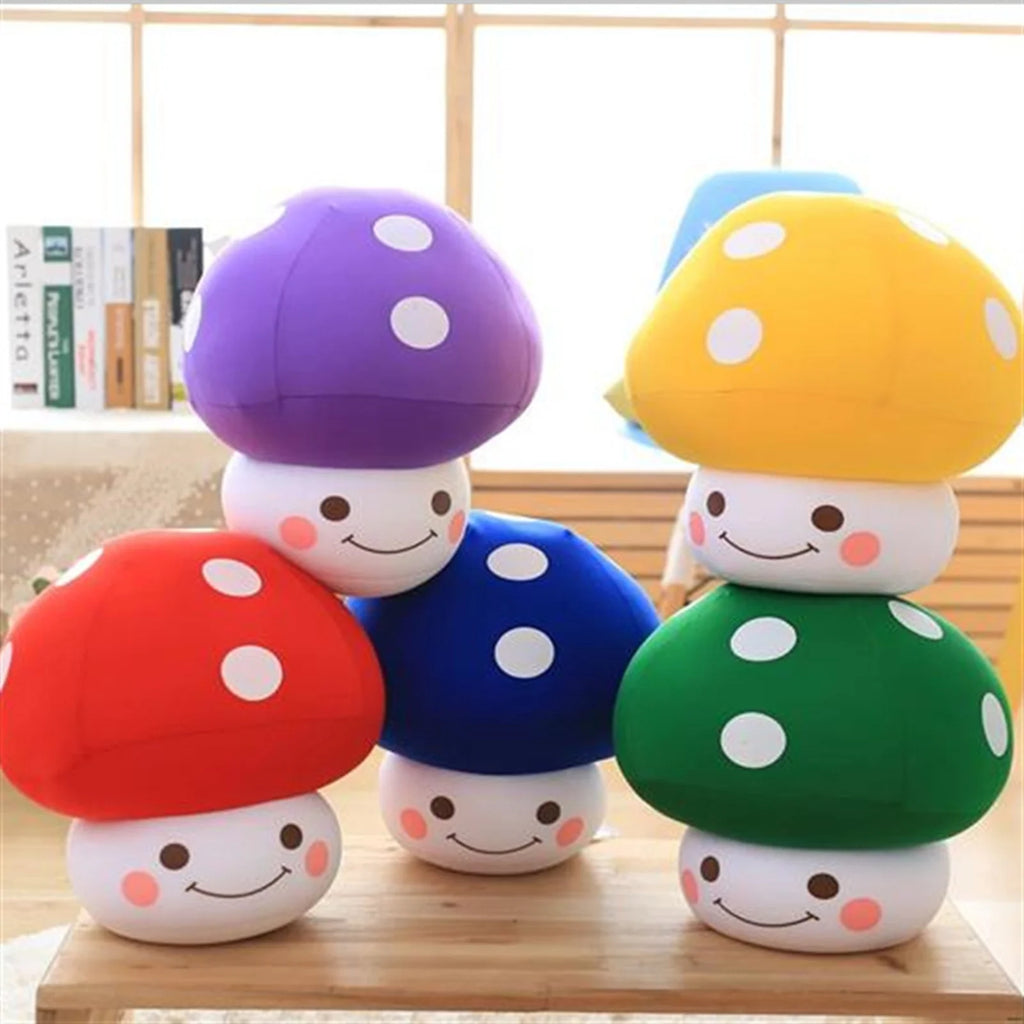 Mushroom Shaped Throw Pillow Plush Toy B8880
