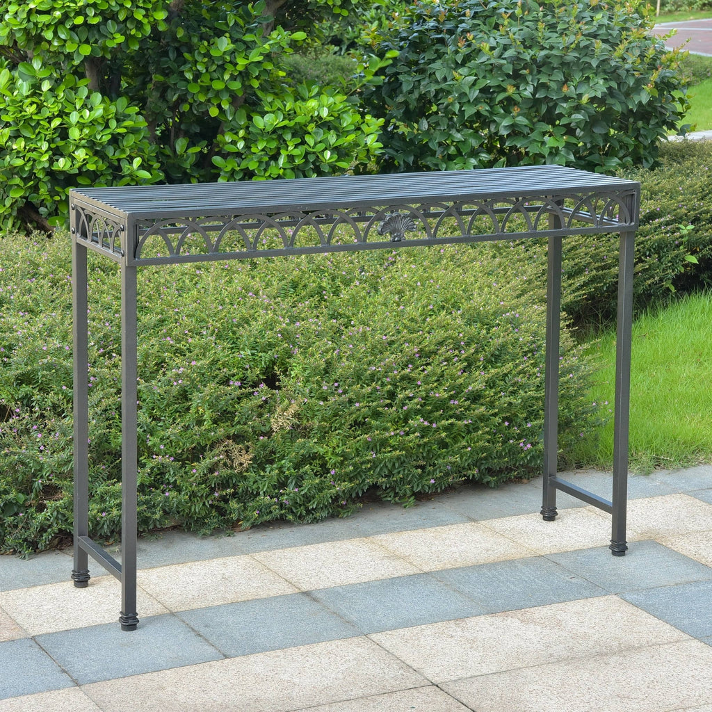 Iron Console Table Antique Black A841