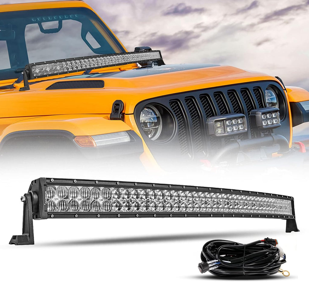 42” 240W LED Work Light Spot Flood Combo Beam with Wiring Harness Q922