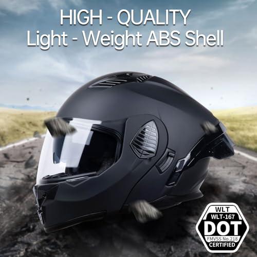Matt Black X-Large Full Face Modular Motorcycle Helmet D37329