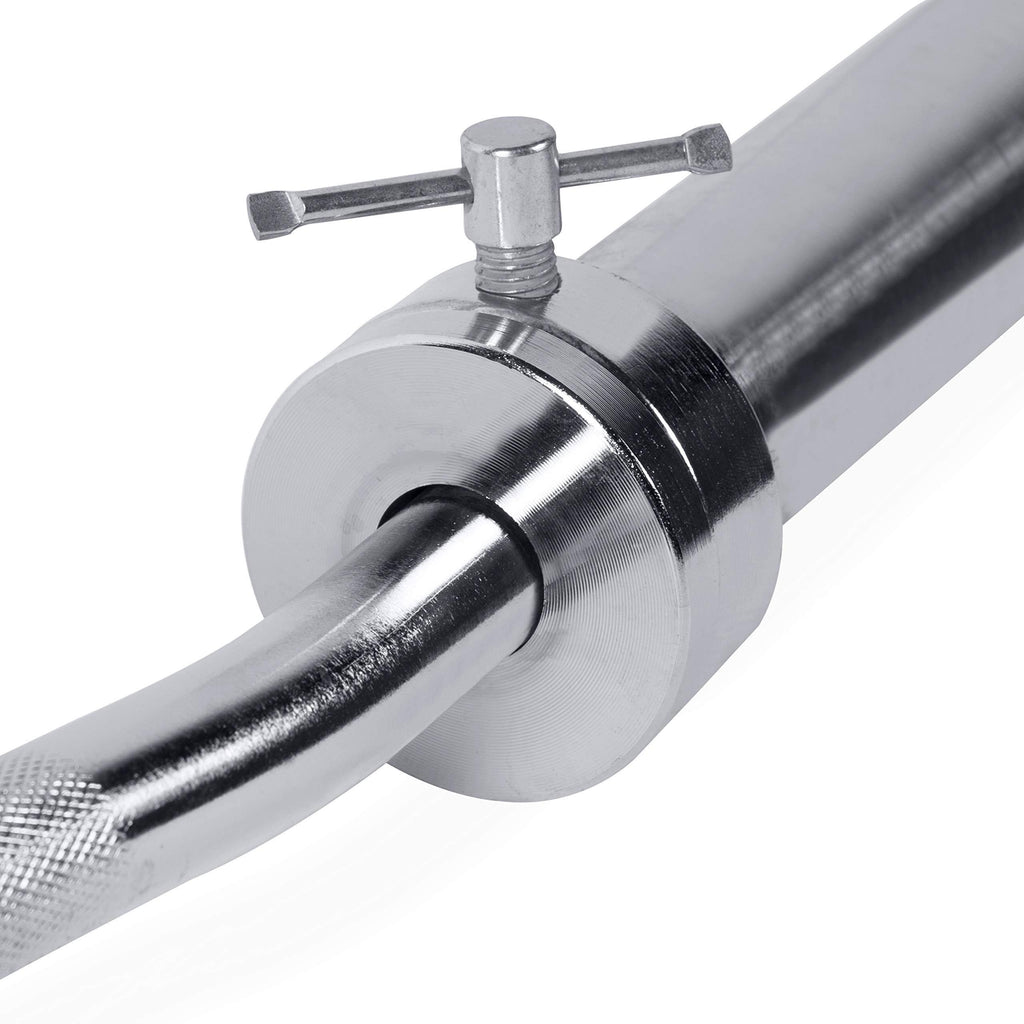 Chrome Olympic Super Curl Bar Z9130