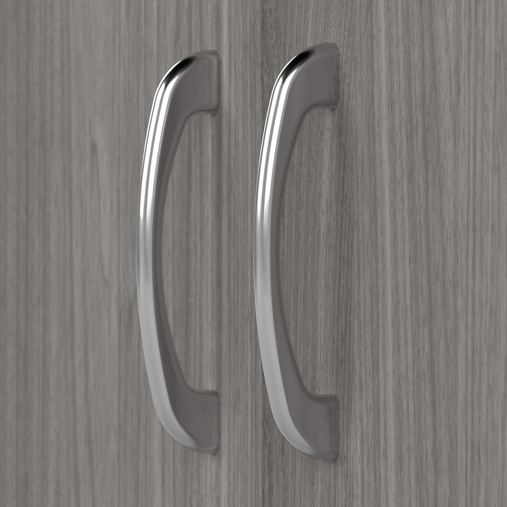 Tall Storage Cabinet with Doors in Modern Gray K447