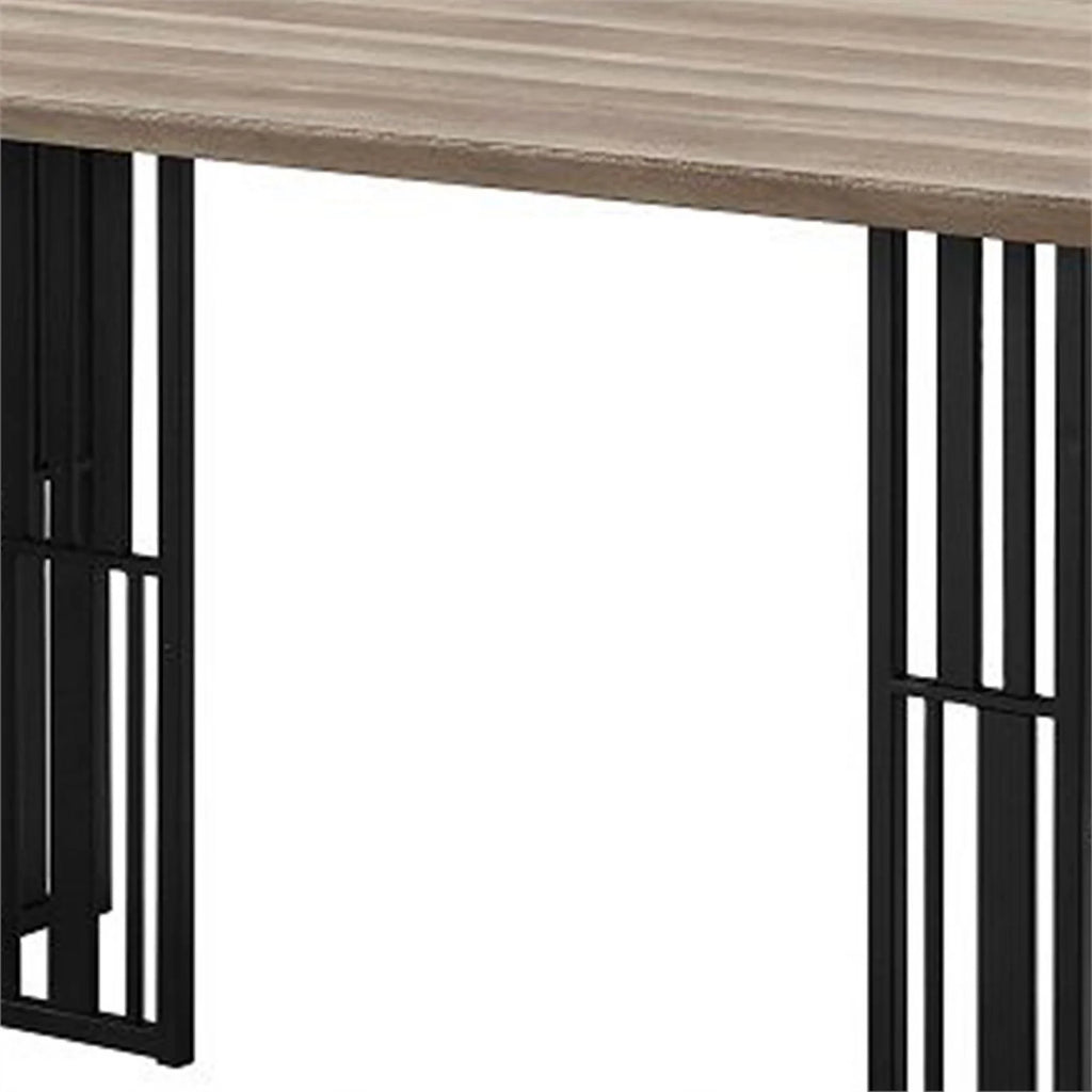 72 Inch Distressed Brown Dining Table E66888