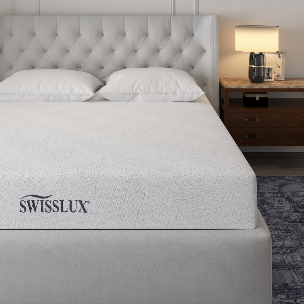 White Full Size 10 Inch Medium Plush Memory Foam Mattress Z182853