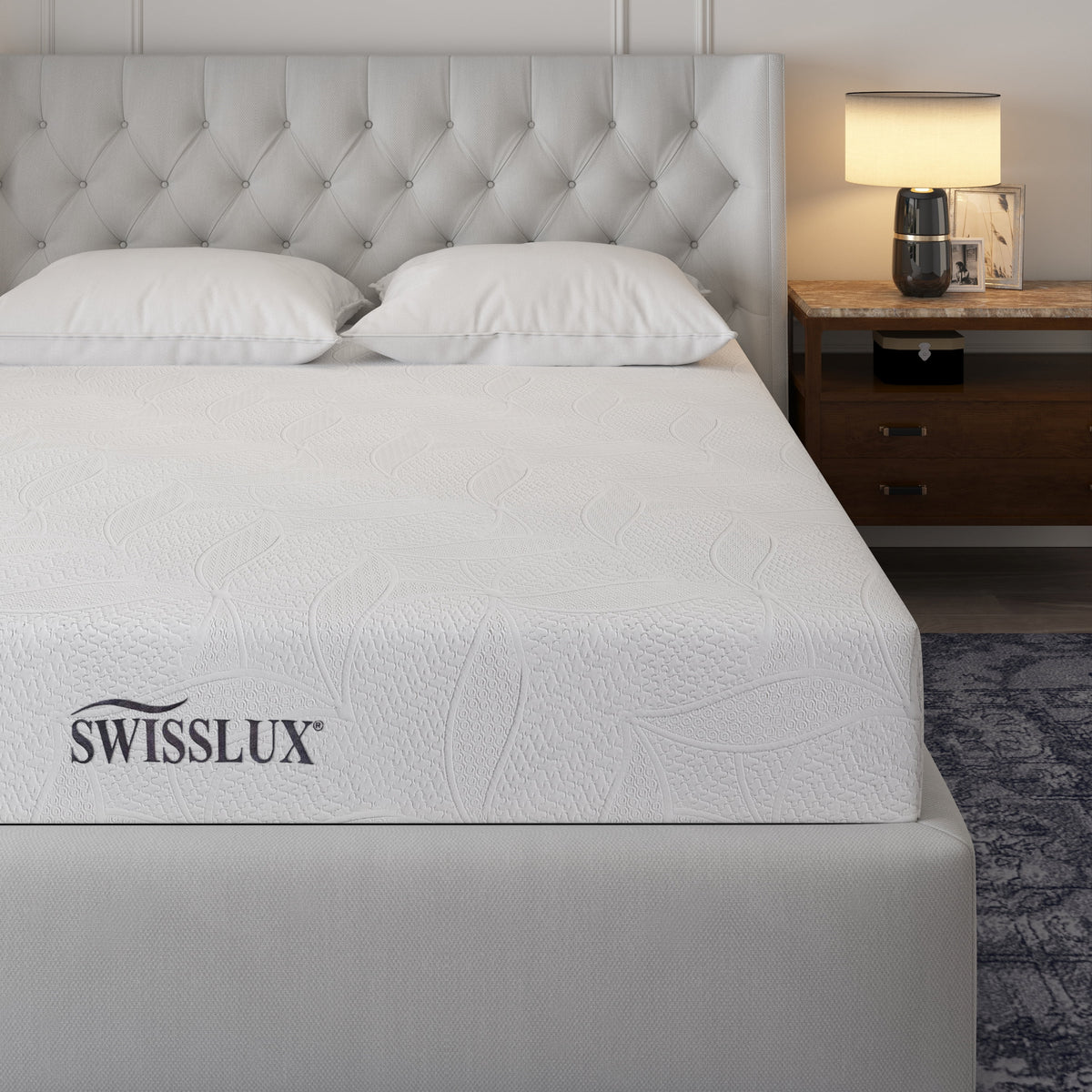 White Full Size 10 Inch Medium Plush Memory Foam Mattress Z182853