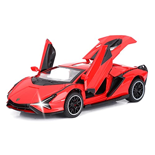 Blue Metal Model Car with Light and Sound Pull Back Toy Car B833203