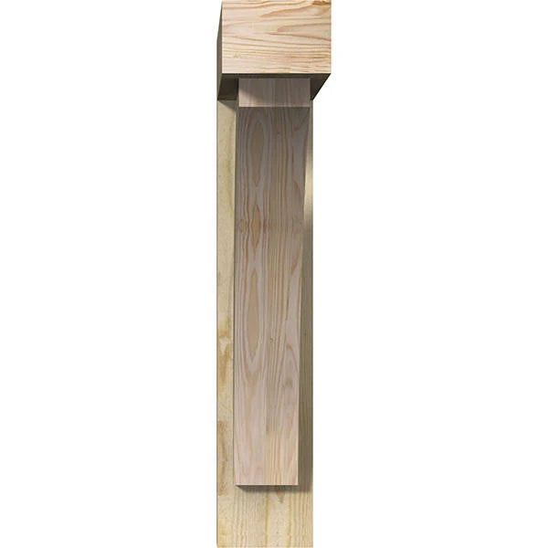 6x22W x 28x22D x 32x22H Rough Sawn Bracket with Offset Brace V328169