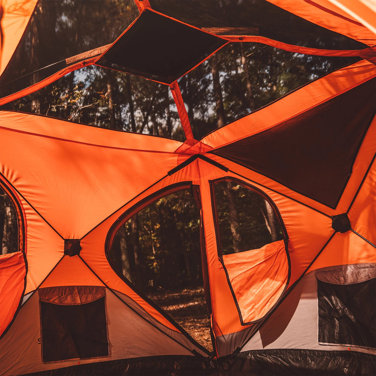 Portable Hub Tent, 4-Person, Sunset Orange H2504