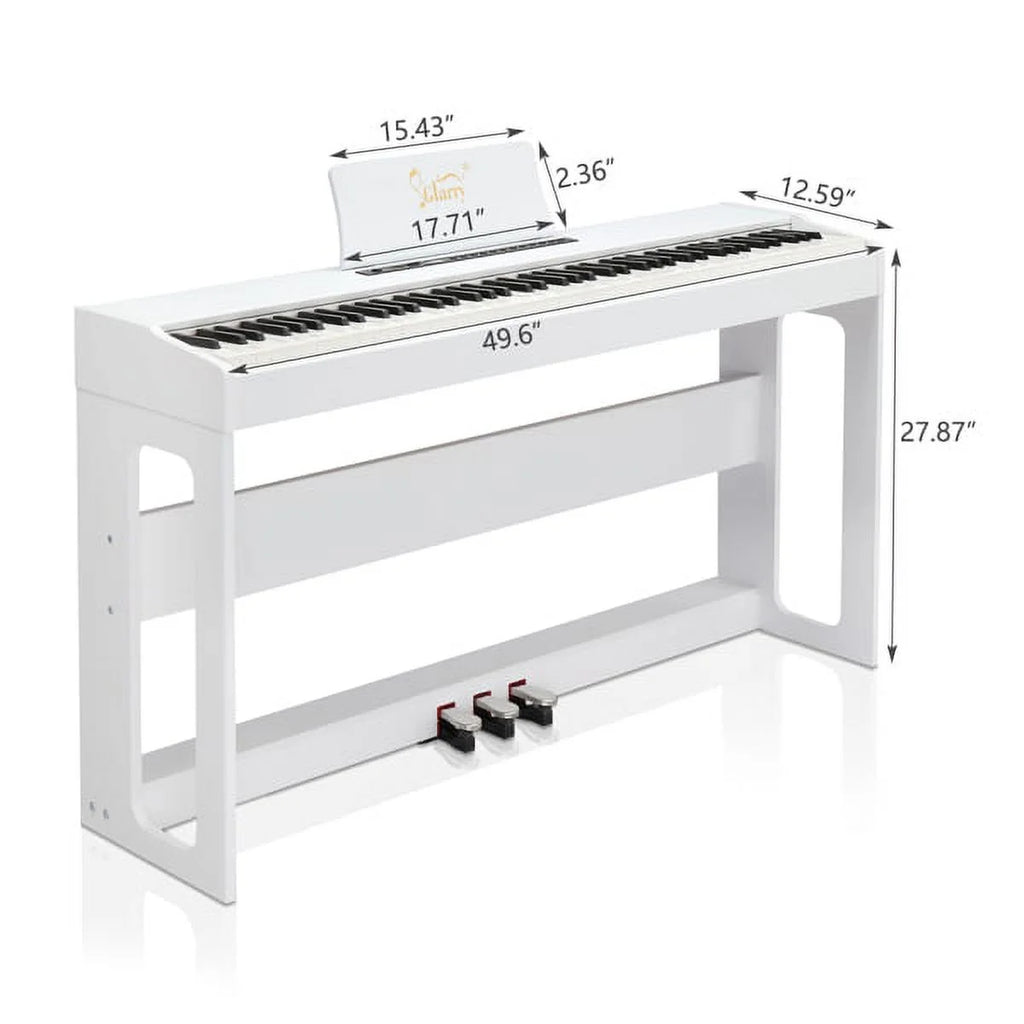 88 Keys Full Weighted Digital Piano with Stand Y923129