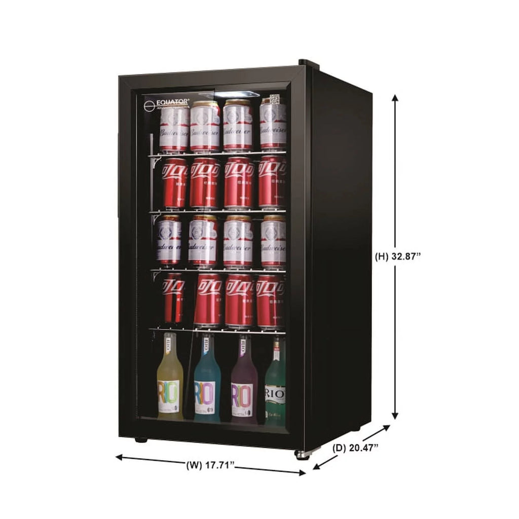 Black Beverage Refrigerator D972