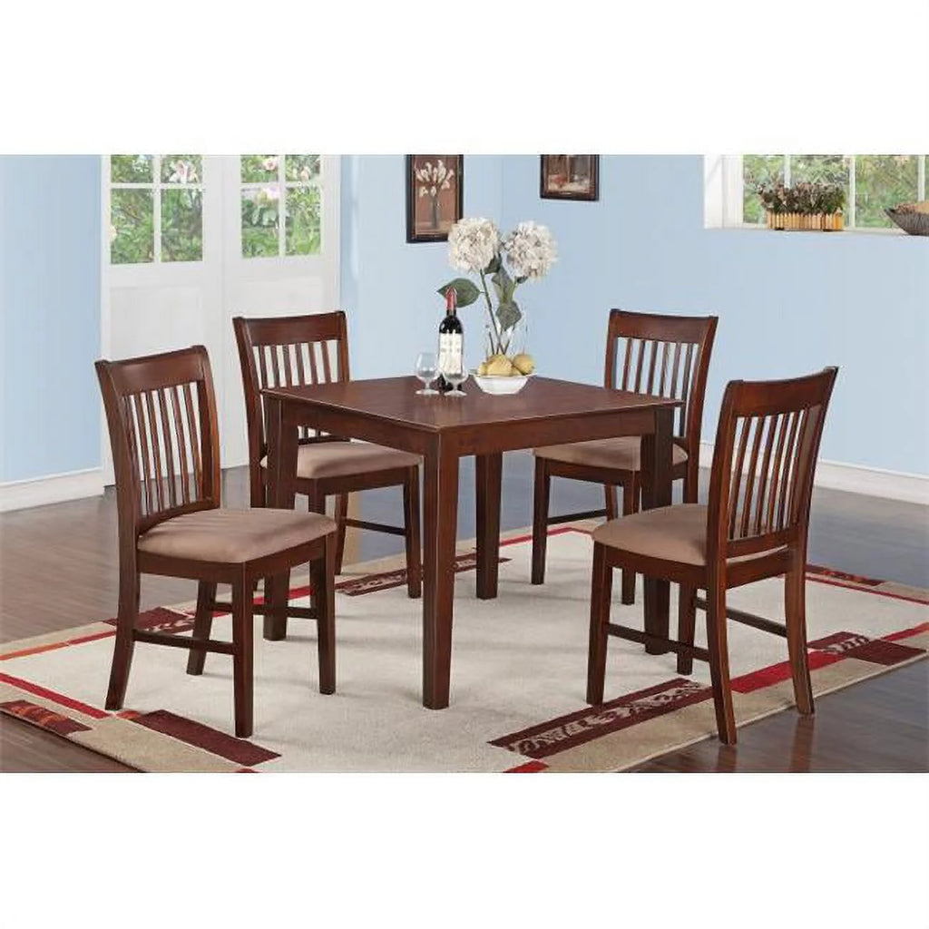 Square Dining Table Mahogany Finish S4315
