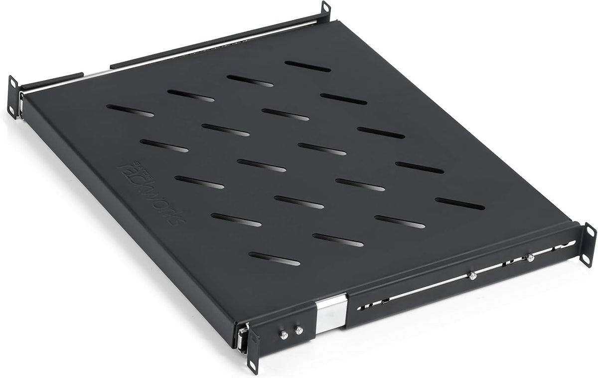 Rack Mountable Accessory Shelf 1U Size 10" Deep Pack of 2 J619534