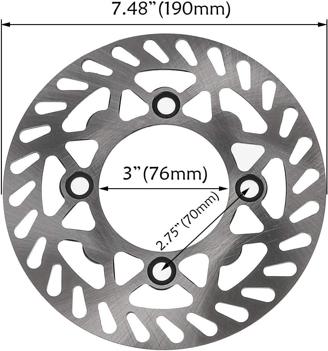 Rear 90/100-14 Wheel Tire & Rim Inner Tube with 15mm Bearing & Brake Disc Rotor & 428 41T Sprocket & Hydraulic Disc Brake Caliper Master Cylinder & Rim Axle Set T639