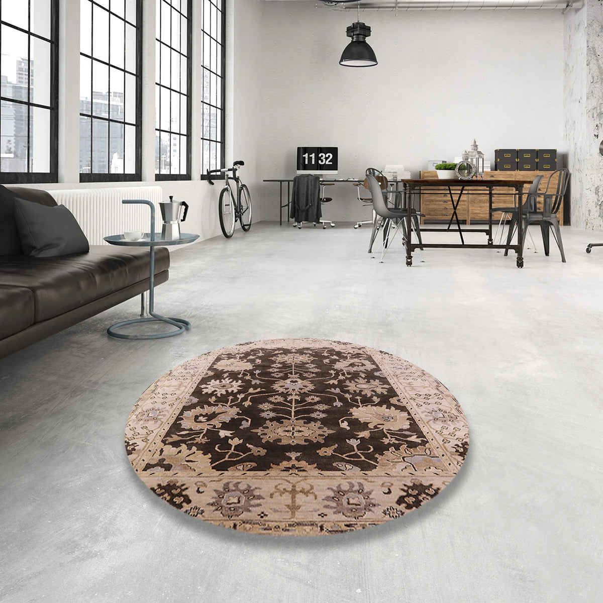 Reddish Brown Oriental Area Rugs, 2' x 5' D466