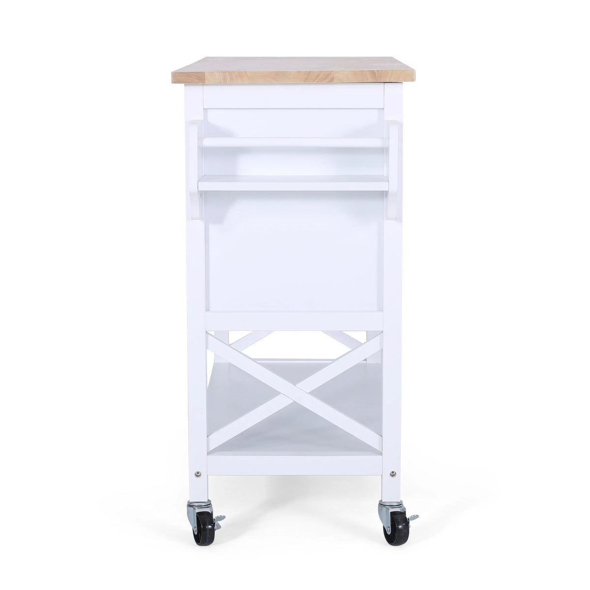White Wood Kitchen Cart N1327