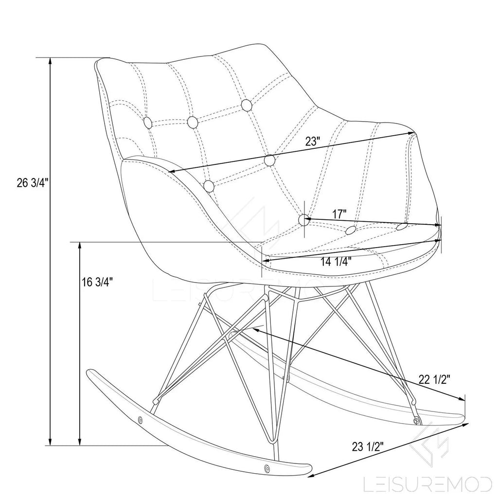 Fabric Rocking Chair J27970