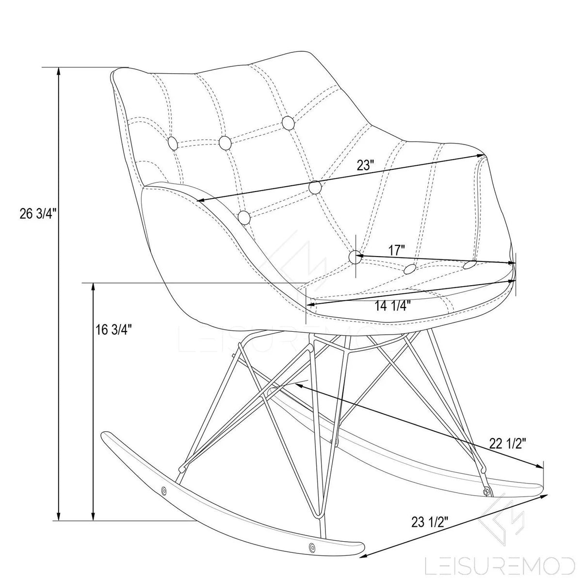 Fabric Rocking Chair J27970