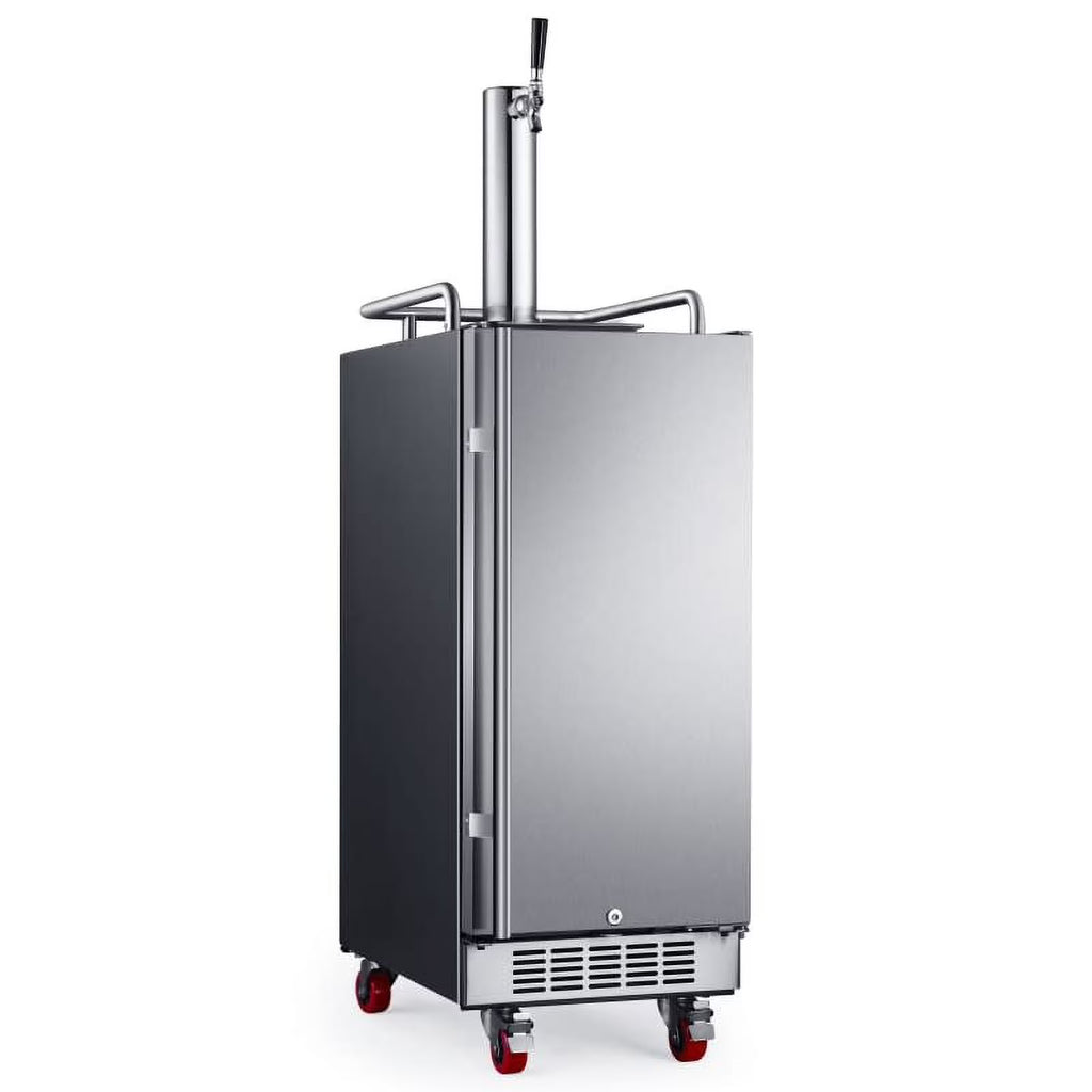 15" Wide 1 Tap Stainless Steel Kegerator X497
