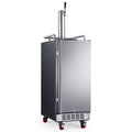 15" Wide 1 Tap Stainless Steel Kegerator X497