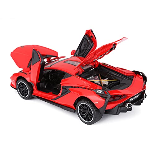 Blue Metal Model Car with Light and Sound Pull Back Toy Car B833203