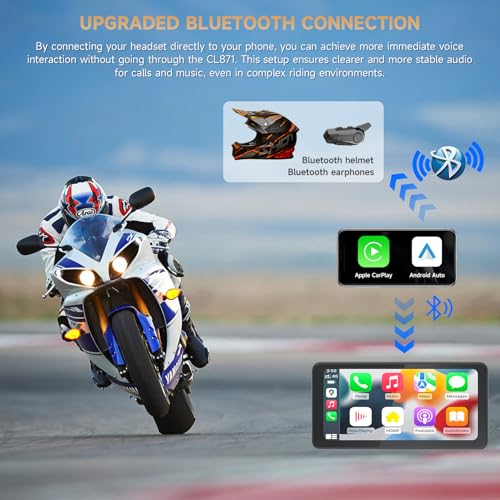 6.25" Motorcycle CarPlay & Android Auto Screen E54992