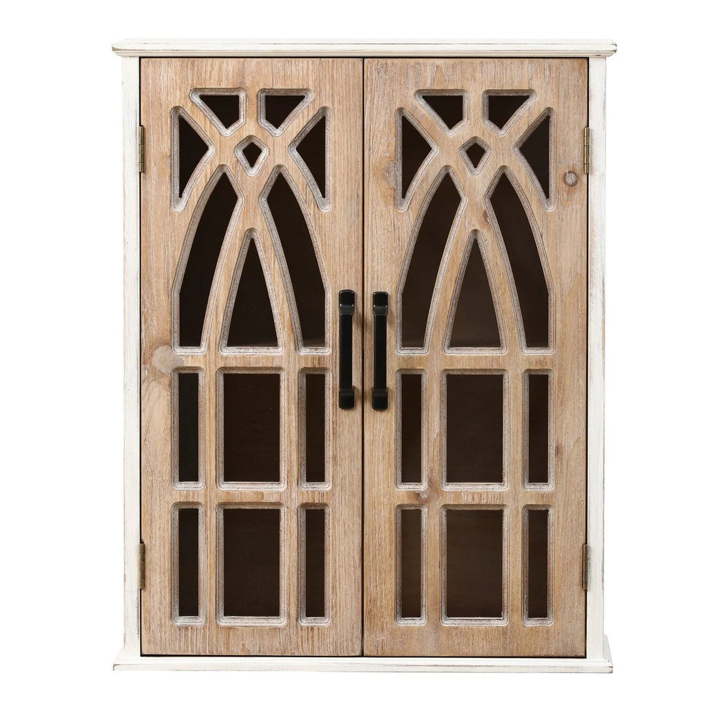 White MDF Wood 2-Door Wall Cabinet C3628