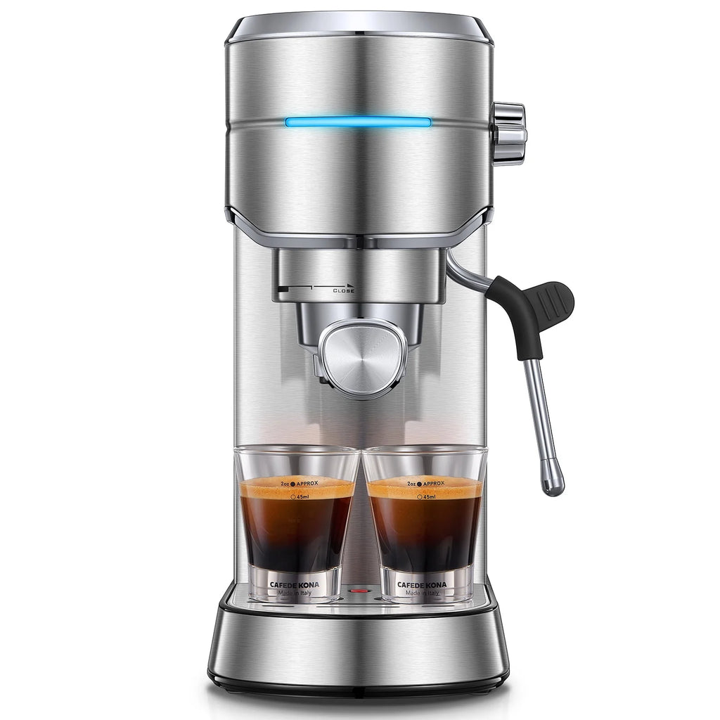 20 Bar Stainless Steel Espresso and Cappuccino Maker with Milk Frother A71047