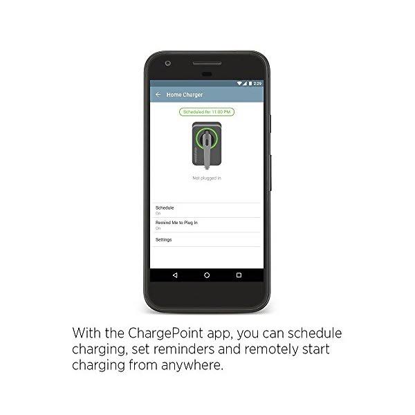 ChargePoint Home WiFi Enabled Electric Vehicle EV Charger - Level 2 EVSE 240 Volt 32 Amp Electric Car Charger UL Listed Energy A95782