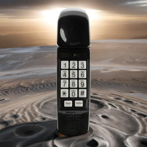 Bone Ivory Corded Big Button Desk Telephone F8752