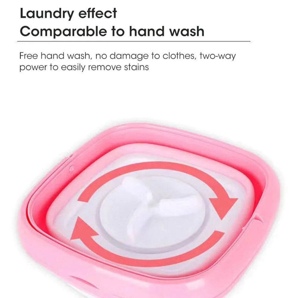 Mini Portable Folding Washing Machine with Dryer Bucket P657