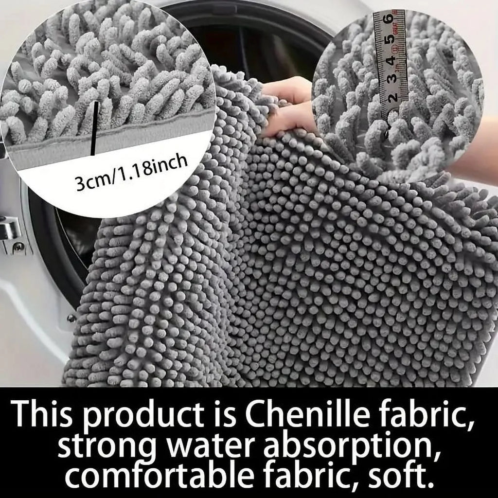 Non-Slip Washable Microfiber Door Mat M58825