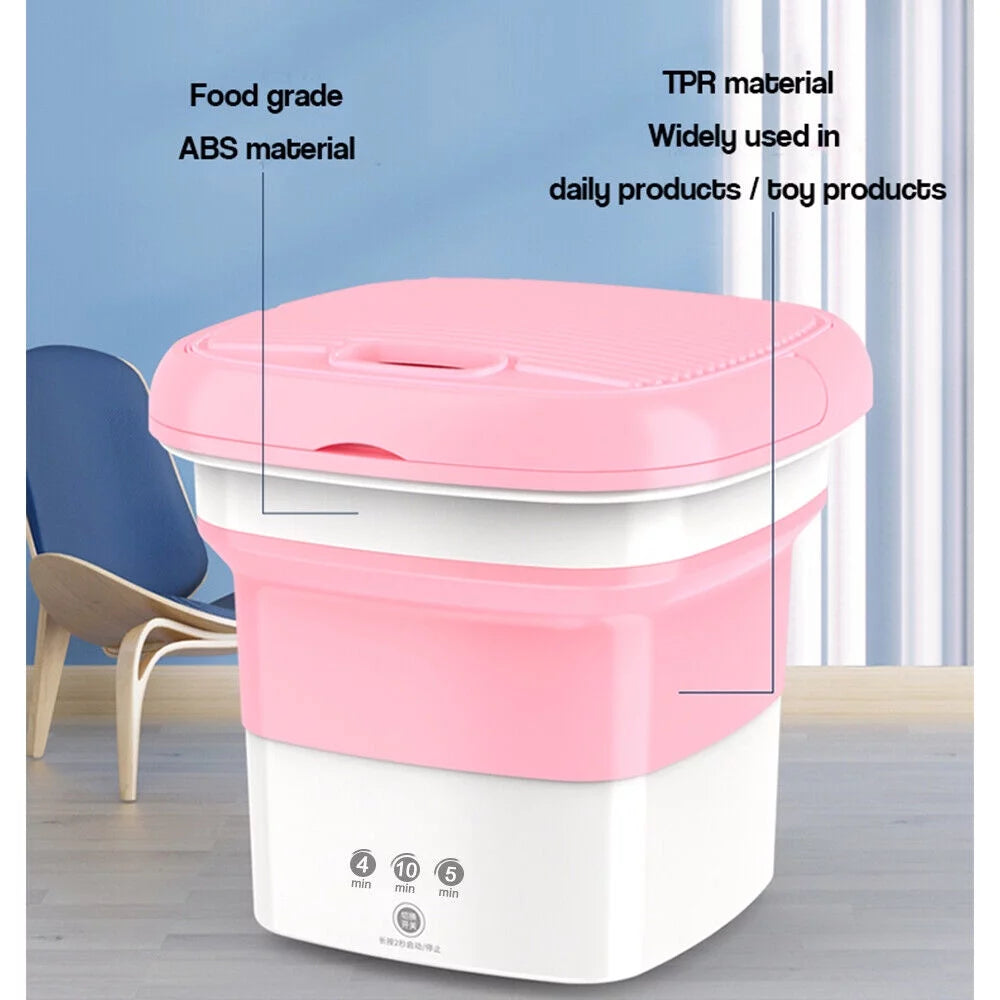 Mini Portable Folding Washing Machine with Dryer Bucket P657