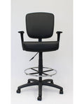 Black Oversized Drafting Stool I727