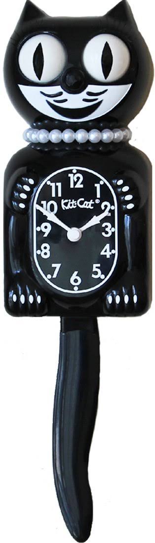 Black Cat Clock B3894