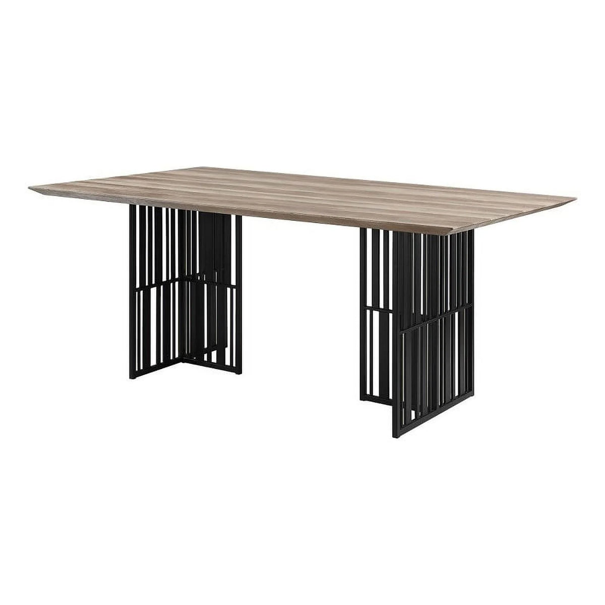 72 Inch Distressed Brown Dining Table E66888