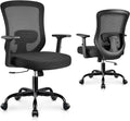 Black Ergonomic Mesh Office Chair with Lumbar Support I115