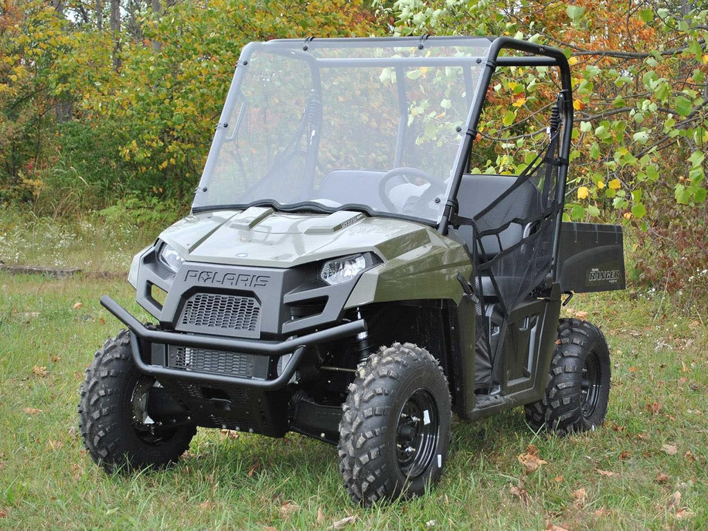 Heavy-Duty Full Windshield for Polaris Ranger Midsize 400, 1/4” Clear Polycarbonate O679