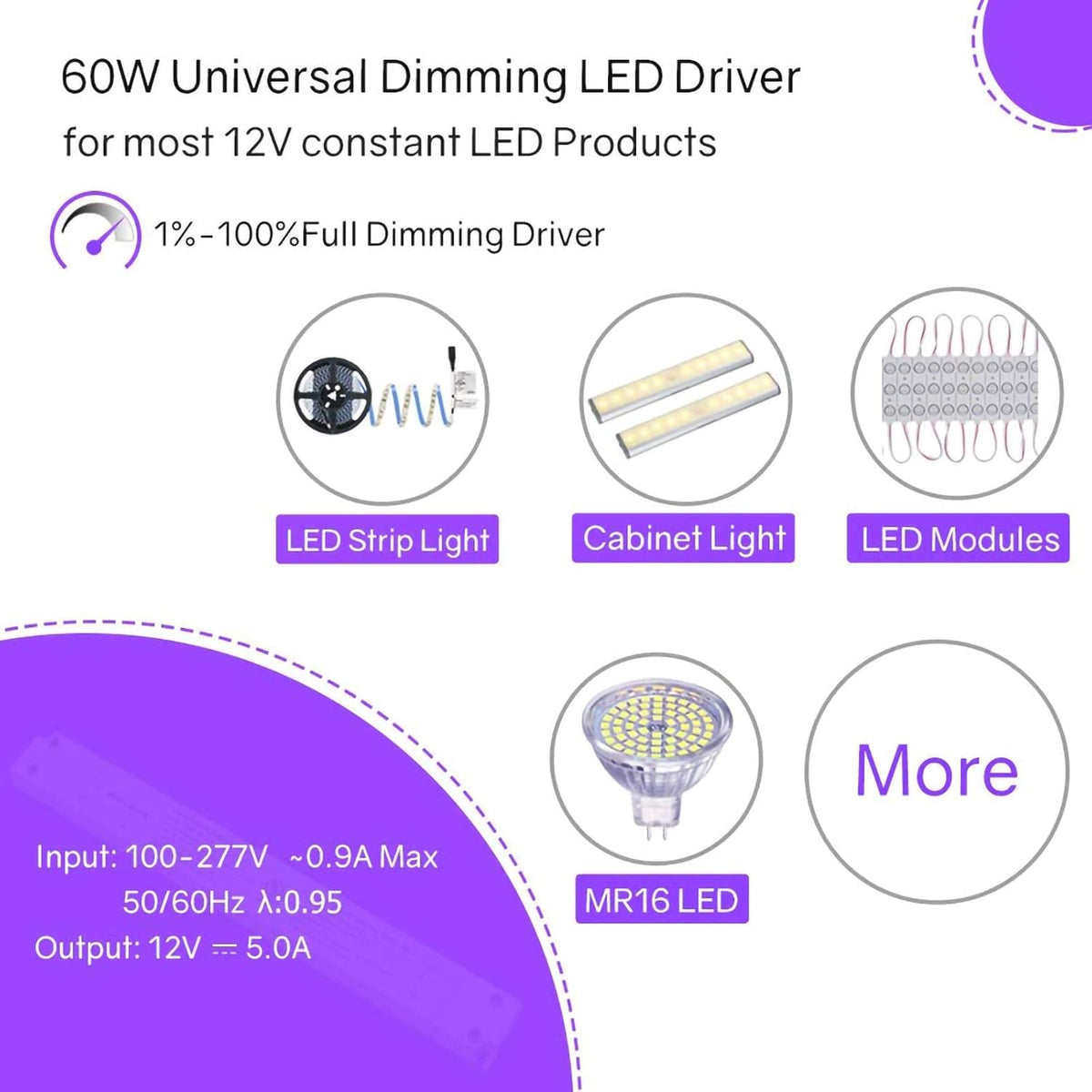 100W 12V Dimmable LED Driver K880172