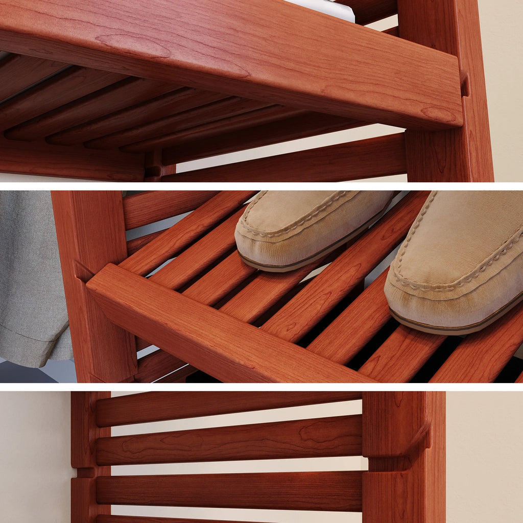 Solid Wood 12 Inch Deep Closet System Z3996