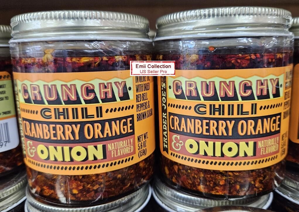 Crunchy Chili Cranberry Orange Onion 5.6oz 159g (2 Bottles) Q509