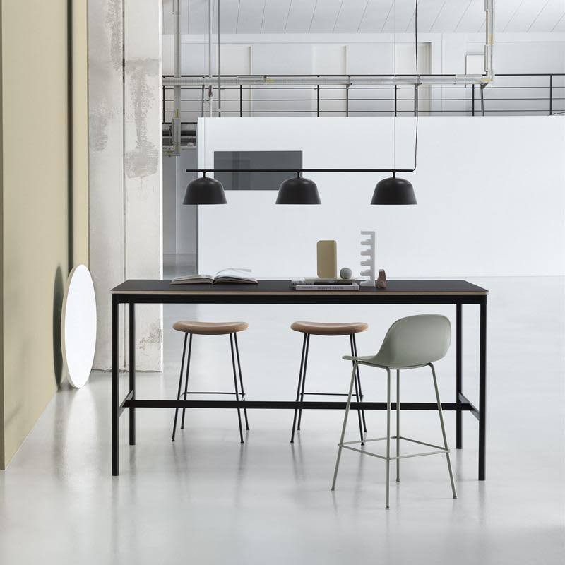 Black Fiber Bar Stool U659