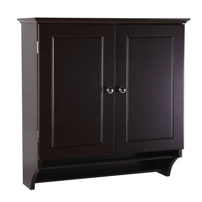 Brown Wall Mounted Bathroom Cabinet L373