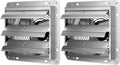 14 Inch Shutter Exhaust Fan Aluminum, 1650RPM, 1000 CFM, 2-Pack, Silver D373