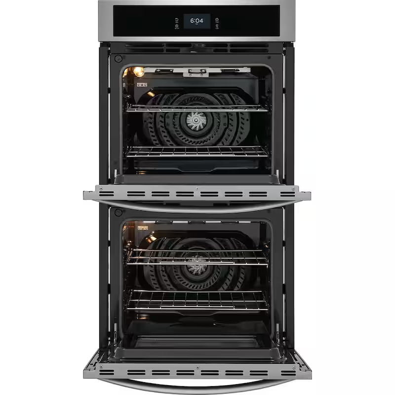 27 in. Double Electric Built-In Wall Oven with Convection in Stainless Steel N3873