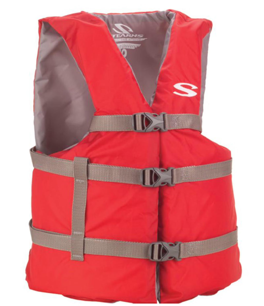 Red Adult Life Jacket Vest Flotation B128958