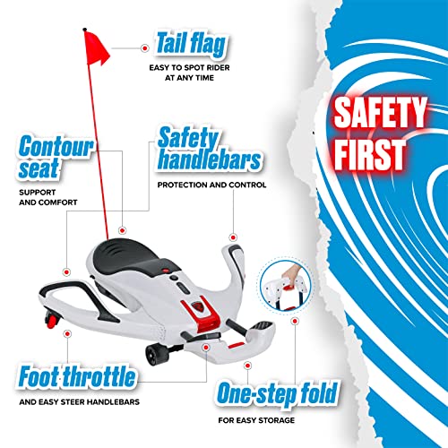 White Electric Ride On Toy with 12V 7AH Rechargeable Battery Q12697