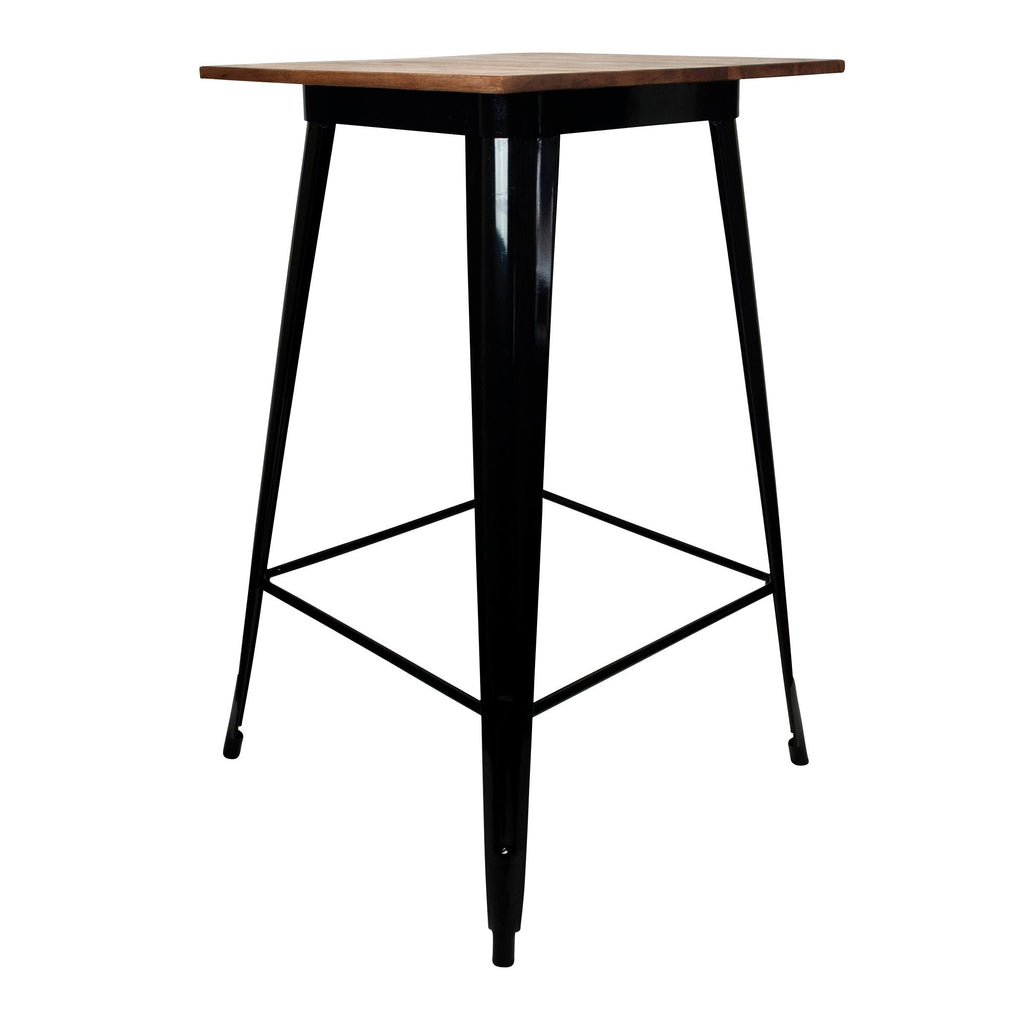 Sheesham and Metal Pub Height Table T7174